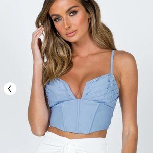 Princess Polly Blue Corset Top